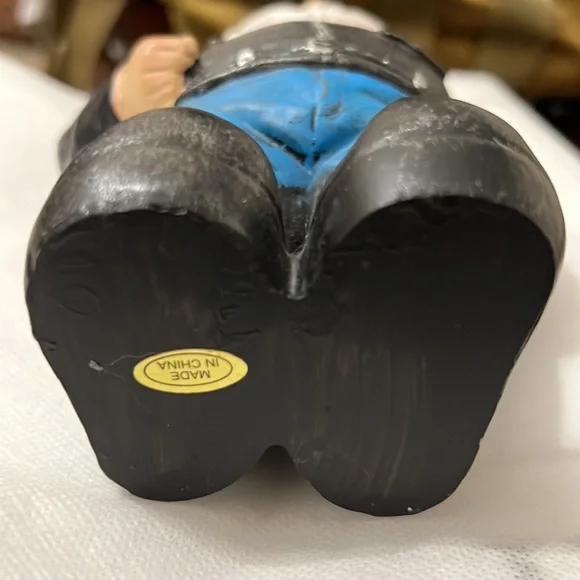 Vintage HARLEY DAVIDSON Biker Gnome  Motorcycle Leather Man Cave Decor - Picture 7 of 16